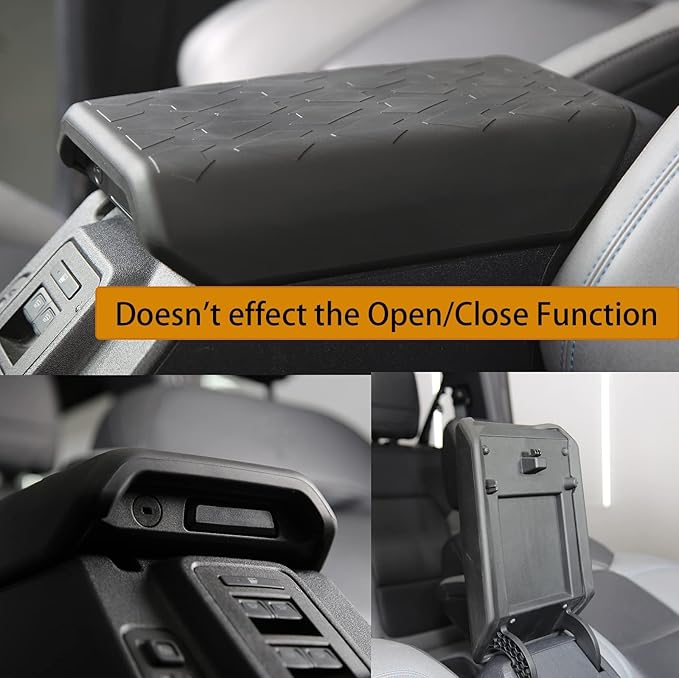 Center Console Armrest Cover Compatible with Ford Bronco Accessories 2021 2022 4 Door and 2 Door, Scratch Resistance Center Console Arm Rest Pad Cushion Automotive Interior Accessories