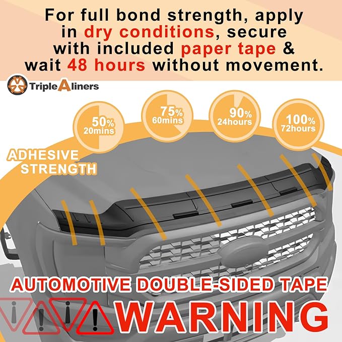 TripleAliners Hood Deflector Protector Compatible with 2019-2025 2026 Ram 1500 Accessories Hood Protector TPE Bug Deflector Shield Replacement
