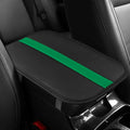 Car Center Console Cushion Pad, Arm Rest Cover for Car, Leather Waterproof Auto Armrest Seat Box Protector, Auto Armrest Storage Box Accessories Fits for Most Vehicles, SUVs, Trucks (Green)
