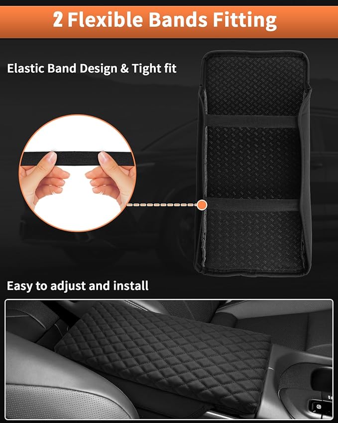 Shademax Toyota Crown Center Console Cover, Armrest Cover Cushion Pad for Toyota Crown Signia 2023 2024 2025 2026 Accessories PU Leather Middle Consle Lid Armrest Seat Box Cover Protector Anti-Scratch