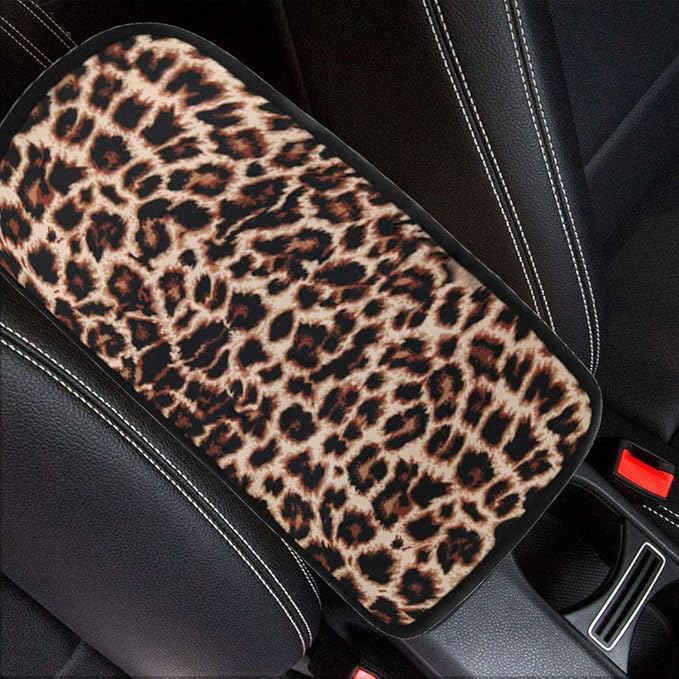 Forala Auto Center Console Pad Cute Flowers Car Armrest Seat Box Cover Protector Universal Fit