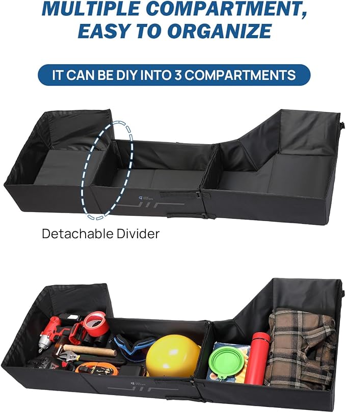 JOYTUTUS Under Seat Storage Compatible With Ram 1500 2019 2020 2021 2022 2023 2024 2025 2026 Crew Cab(New Body Style), Underseat Truck Under Seat Storage Organizer Back Seat Accessories