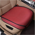 Car Front Seat Bottom Cover, Breathable Anti Slip Auto Frontseat Cushion Mat with Storage Pocket, Comfortable Vehicle Interior Chair Protection Pad, Universal for SUV Sedan Truck(Red)