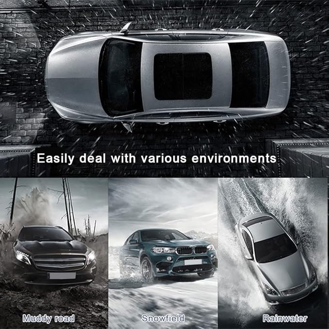 Custom Car Floor Mats Custom Logo/Pattern for SUV Van Truck Sedan Coupe Car Mats Full Surrouded Floor Mat All Weather Waterproof and Anti-Slip Protection Car Floor Liners(Black Blue)