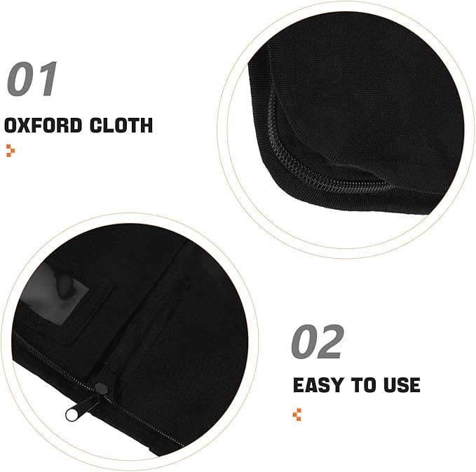 Car Document Holder and Insurance Registration Holder Oxford Fabric Multi-pocket Glove Box Organizer Portable Storage Case for Vehicle Guides and Cards, Black