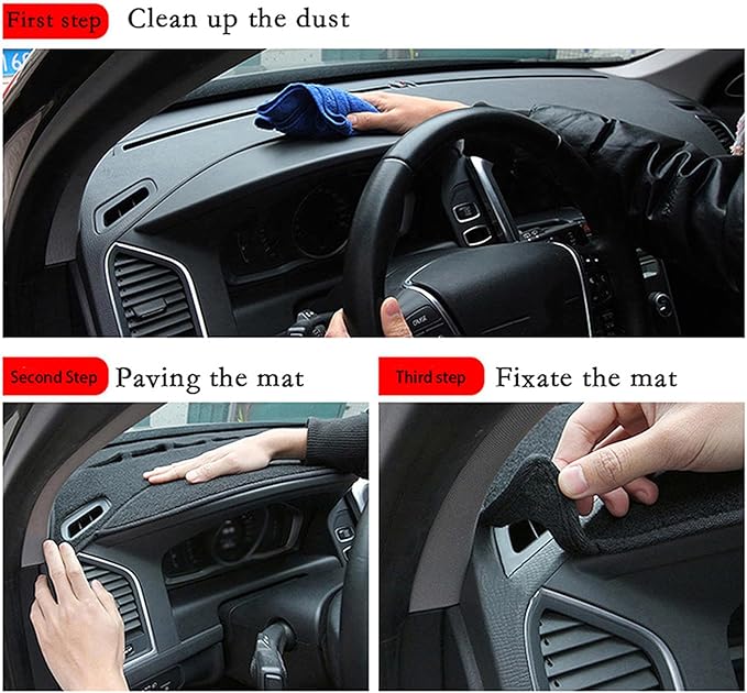 Fit for Buick Envista 2024 2025 LHD RHD, Dash Board Cover for Car, Black Car Dash Cover Carpet Protector, Easy to Use