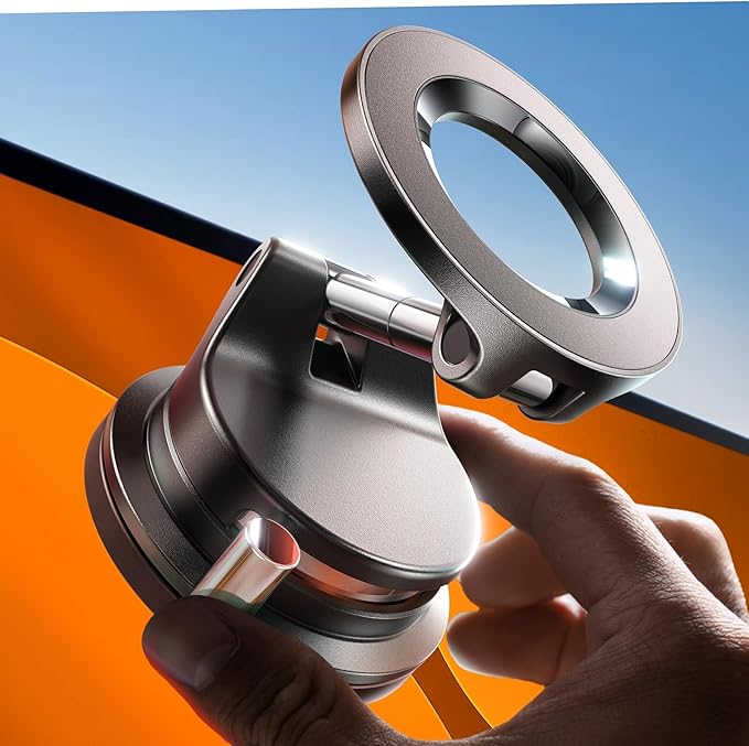 LISEN for Magsafe Car Mount, Magnetic Phone Holders for Your Car, Vacuum Phone Mount for Car Accessories for Women Men Jeep BMW, SuctionPro Gifts Kits, for iPhone 17 Pro Max 16 15 14
