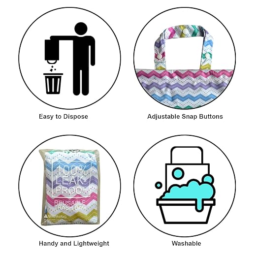 RMMOORORO Cute Hanging Car Trash Garbage Bag 100% Leakproof Waterproof Multipurpose for Car Back Front Seat Console with Hanging Strap (Colorful Ripple)