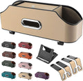 3-In-1 Car Backseat Organizer, 2026 New Multifunctional Car Seat Back Storage Box with Hooks and Phone Holder, Car Cup Holder Organizer for Hold Phone, Snacks, Drinks, Handbag (Beige)