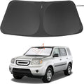 Windshield Sun Shade Custom Fit for 2009-2015 Honda Pilot SUV Accessories Foldable Sunshade Sun Blocker Protect Car from Sun Rays & Heat Damage Keep Car Cooler