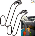 High Road Unbreakable Car Bag Hooks - Large, Solid Metal Car Seat Hooks for Purse, Backpack, Coats, Hats and Heavy Bags up to 40 lbs - Secure Attachment Fits All Metal Headrest Posts, 2-Pack