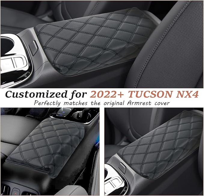 SKTU Update for 2022 2023 2024 Hyundai Tucson Center Console Cover 2022 2023 2024 Santa Cruz Armrest Cover Seat Box Cover Protector 2022 2023 2024 Tucson Accessories Center Console Soft Cushion