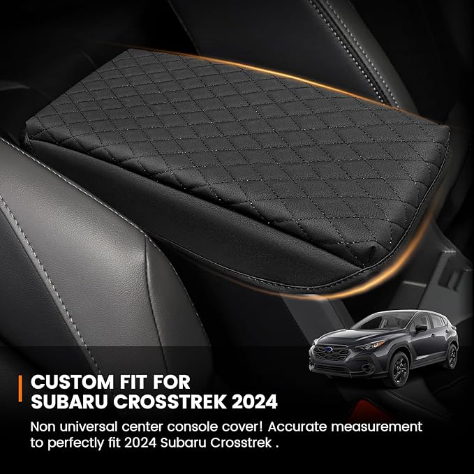 Custom Fit for Center Console Cover Subaru Crosstrek 2024 2025 2026/2024 2025 2026 Impreza Armrest Cover Center Console Pad Interior Accessories Car Armrest Seat Box Cover Protector