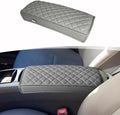 Center Console Armrest Cover Compatible with 2004 2005 2006 2007 2008 2009 Toyota Prius Accessories, PU Leather Middle Console Cushion Protector, Anti-Scratch, Gray