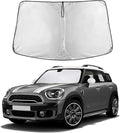 EcoNour Windshield Sun Shade Compatible for Mini Countryman Cooper F60 2017– 2026 Front Window Sunshade Foldable Sun Visor UV & Heat Blocking Protection