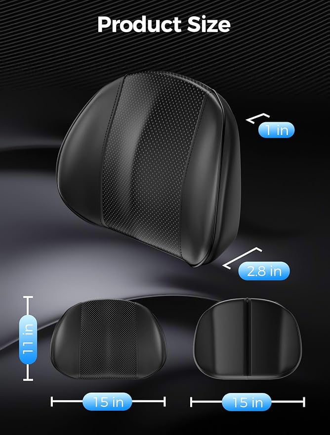 Lumbar Support Pillow for Car, Back Support for Office Chair Lumbar Pillow, Car Lumbar Support for Driving Seat Lower Back Cushion Memory Foam for Office Chair Wheelchair Pain Relief