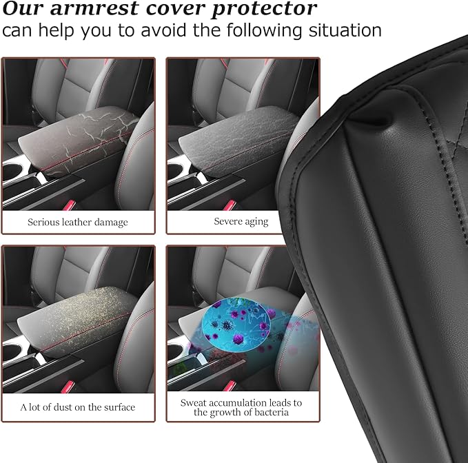 SKTU 2025 2026 Chevy Equinox Accessories Center Console Cover for 2025 2026 Chevrolet Equinox (LT/ACTIV/RS) Armrest Cover 2025 2026 Equinox Armrest Pad 2025 2026 Chevy Equinox Center Console Cushion