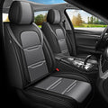 YORKNEIC Seat Covers Full Set Fit for kia Optima 2002-2020 Leather Car Seat Covers for Optima Automotive Seat Cushion with Airbag Compatible (5 Seats,Black&Grey)
