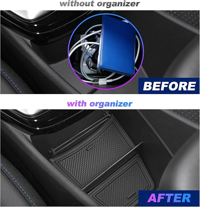 SXCY Fit for 2024 2025 Chevy Trax Center Console Organizer 2024 2025 Chevy Trax Accessories (LS LT 1RS 2RS ACTIV) Console Tray for 2024 Trax Console Organizer 2024 Trax Console Organizer Tray Black