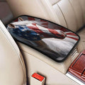 American Flag Horse Center Console Cover Pad, Car Armrest Seat Box Cover Cushion Universal for Most Vehicle SUV Truck, Car Interior Accessories Decor, Protect from Pet Claws & Dirt