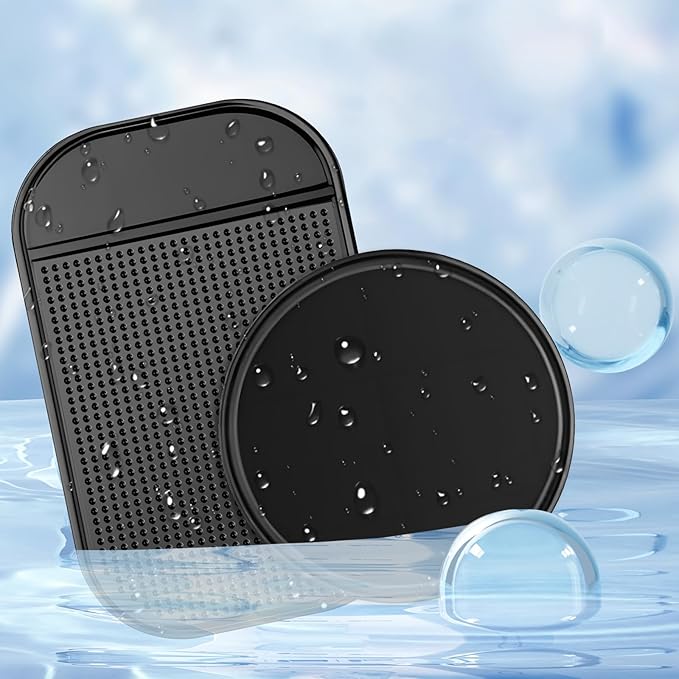 10 Pcs Car Dashboard Non Slip Mat, Sticky Pad for Car Dashboard Anti-Slip Gel Pads Removable Silicone Reusable Picky Pad Multi Sticky Mat for Cars Kitchen Pet Bowl Mats