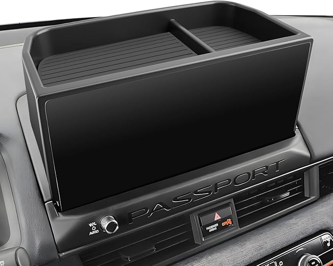 SKTU for 2026 Honda Passport Dashboard Organizer for 2026+ Honda Passport Behind Screen Organizer 2026 Passport ABS Materials Tray Honda Passport 2026 Accessories 2026 Passport Console Tray Durable