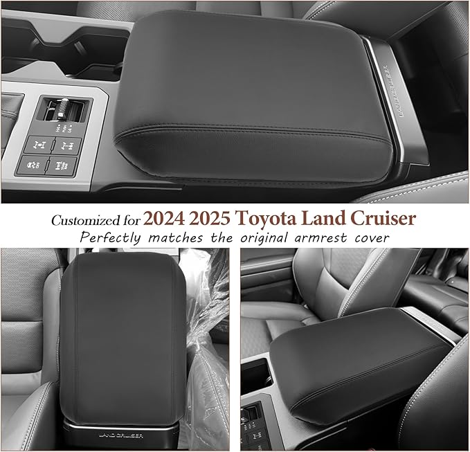 SKTU for 2024 2025 2026 Toyota Land Cruiser Accessories Center Console Cover for 2024 2025 2026 Toyota Land Cruiser Armrest Cover Land Cruiser Accessories 2024 2025 2026 Land Cruiser Console Cushion