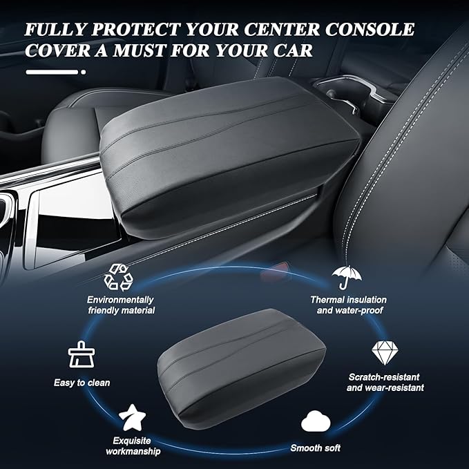 BIBIBO 2024 2025 Traverse Center Console Cover for 2024-2026 Chevy Traverse (RS/Z71/LT/LS) Arm Rest Cover 2024 2025 Traverse Accessories 2025 Traverse Console Armrest