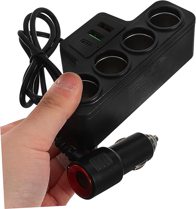 Mobestech Car Charger USB Pd Fast Charging Vehicle Power Splitter for Multiple Devices Compact Design for Travel Daily Use