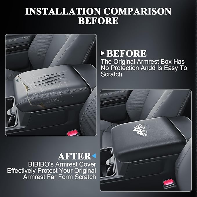 BIBIBO for 2025 2026 Toyota 4Runner Center Console Cover 2025 2026 Toyota 4Runner Arm Rest Cover with Silicone Hidden Storage Box 2025 4Runner Secret Compartment Armrest 4Runner 2025