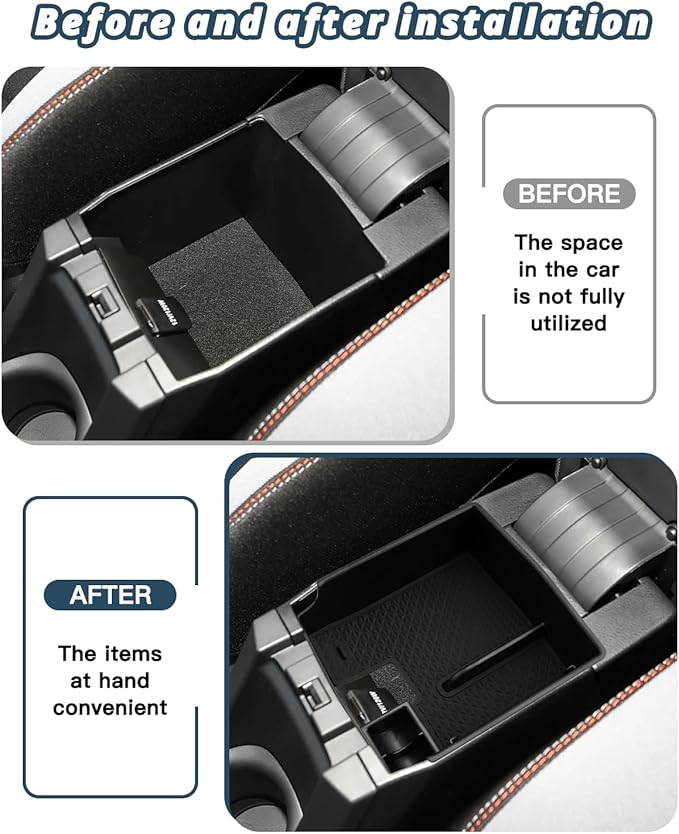 Ruiya 2026 Corolla/Corolla Cross Center Console Organizer for 2026 Toyota Corolla Accessories ABS Material Armrest Glove Tray Compatible with 2019-2026 Toyota Corolla & 2022-2026 Toyota Corolla Cross