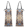 ALAZA Hanging Car Trash Bags Garbage Bag Trash Can for Back Seat Small Russian Pattern 1 Washable Storage Bag Retractable 2 Pack