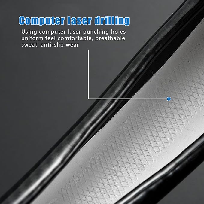 gunhunt 1 Pack Car Breathable Steering Wheel Cover, Carbon Fiber Non-Slip Steering Wheel Protector, Wear -Resistant Steering Wheel Sleeve, Four Seasons Universal Steering Wheel Set (Black #Circular)