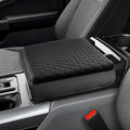 Shademax Center Console Cover for 2021-2025 2026 Ford F150, 2022-2025 F150 Lightning Work Surface Console Armrest Cover Cushion Pad PU Leather Armrest Seat Box Protector F150 Interior Accessories