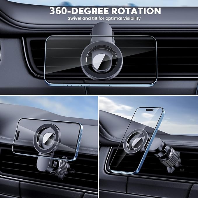 Car Phone Holder for Magsafe [3700gf Magnetic] Cell Phone car Mount, Phone Holders for Your Car Accessories Kits for iPhone 17 16 15 14 13 12 Pro Plus Max Air Kits