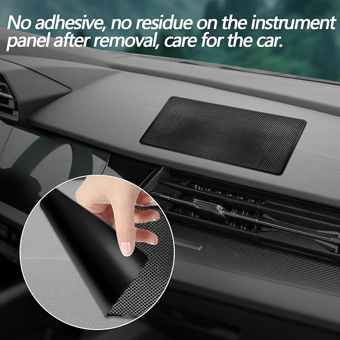 Dashboard mat Rubber Non-Slip mat, 10.6"x5.9" Size car Non-Slip mat, car Dashboard Accessories for car Interior Organizer.