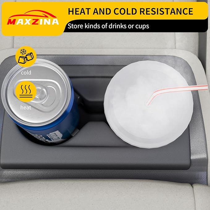 Maxzina Cup Holder Compatible with 2023-2025 Honda HRV Silicone Insert Center Console Cup Holder Silicone Black Bottle Holder Interior Decoration for 2024 HR-V Accessories