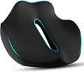 Ergonomic Seat Cushion for Office Chair &Car-Advanced Memory Foam Coccyx Pillow for Tailbone,Sciatica &Lower Back Pain Relief-Non-Slip Desk Chair Pad for Long Sitting,Posture Support-Black