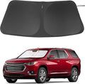 Windshield Sun Shade Custom Fit for 2018-2023 Chevrolet/Chevy Traverse Accessories Foldable Sunshade Sun Blocker Protect Car from Sun Rays & Heat Damage Keep Car Cooler