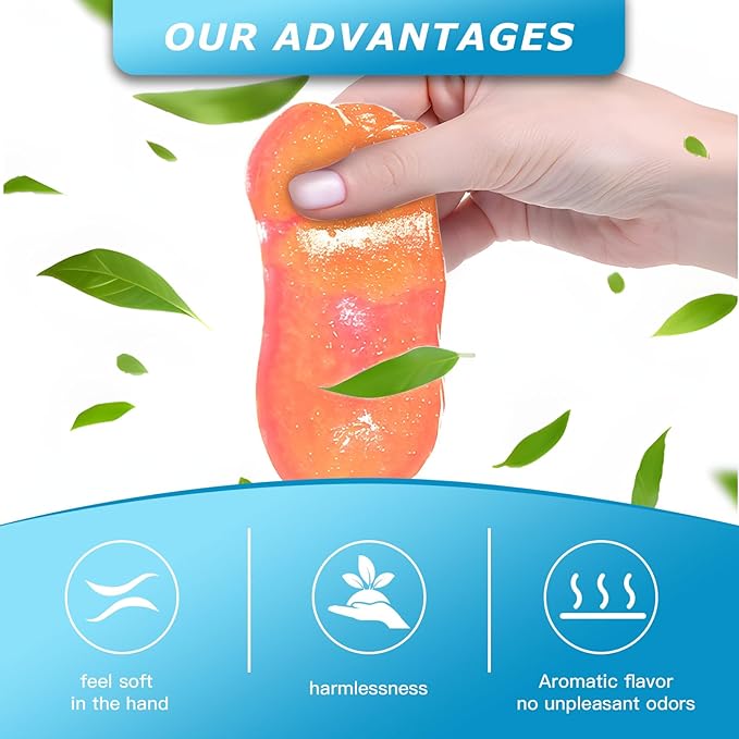 Car Cleaning Gel,Reusable Car Cleaning Putty for Interior Detailing, Car Cleaning Supplies, Auto Detailing Tools, Car Slime for Dust Removal, Car Accessories Interior, Car Cleaning Kit(Orange, 5.0 OZ)