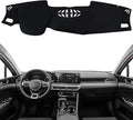 KEYOOG Dashboard Cover Dash Mat Fit for 2023-2021 K-ia K5 (Without HUD Models),Car Dash Board Mat Anti-Glare Carpet,Non-Slip Pad Sunshield Protector (Black)