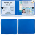 Kewucn 2 PCS Car Registration Insurance Holder, Essential Auto Card Glove Box Organizer, Vehicle Interior Accessories Perfect for Most Car, Truck, SUV (10.55''×4.8'', Blue)