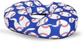 Donut Pillow for Hemorrhoids Seat Cushion for Tailbone Pain Relief - Blue Baseball Home Office Chair Cushion for Long Sitting Work - Memory Foam Car Seat Cushions for Driving Butt Pain Pressure