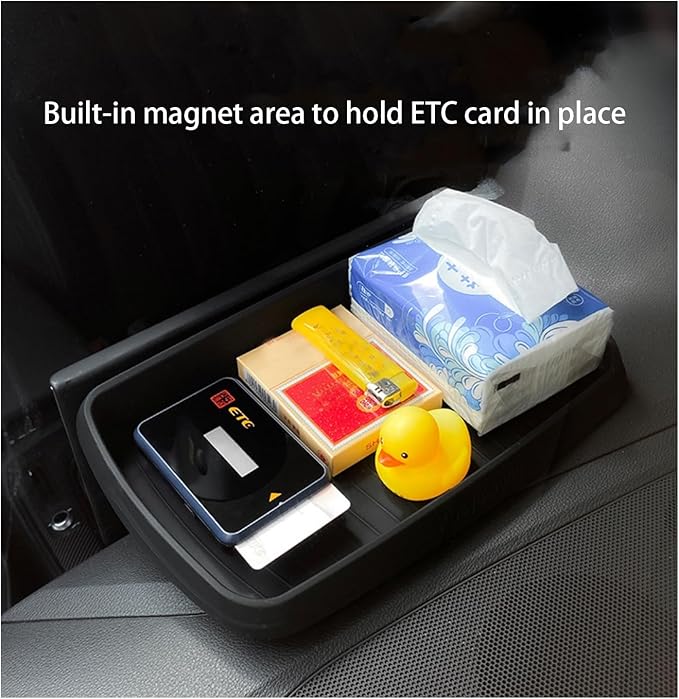 SXCY for 2025 2026 VW ID.4 Dashboard Organizer Tray for 2020-2025 2026 Volkswagen ID.4 Accessories Screen Back Console Tray 2022 2023 2024 2025 2026 VW ID.4 Behind Dash Console Organizer