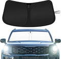 Car Windshield Sun Shade Compatible with 2020 2021 2022 2023 2024 2025 2026 Kia Telluride Accessories Foldable Front Window Sunshade Custom Windshield Cover Sun Visor