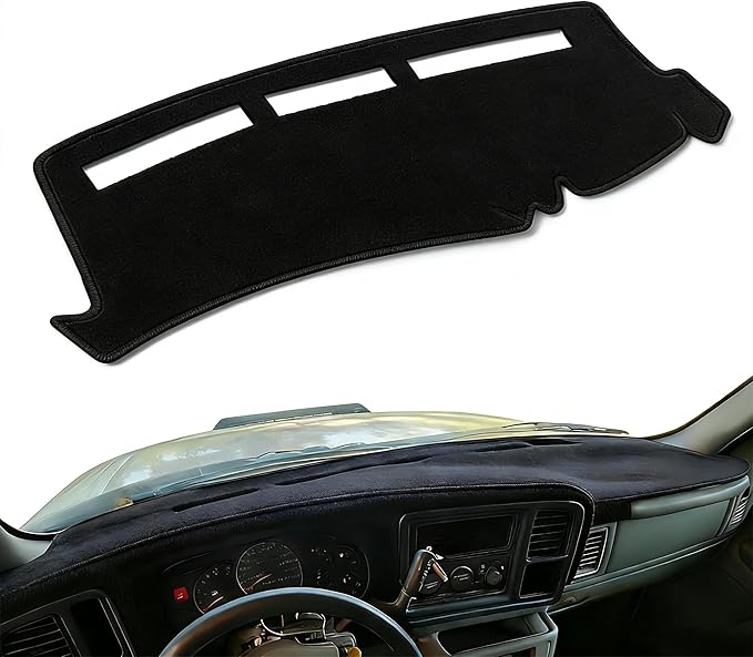 Dash Cover Compatible with GMC Sierra/Chevy Chevrolet Silverado 1999-2006, GMC Yukon XL/Chevy Suburban Tahoe Avalanche 2000-2006 Dashboard Cover Mat Non-Slip Pad Carpet Sunshield Protector