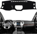 KEYOOG Dashboard Cover Dash Mat Fit for to-yota Tundra 2021-2014 (Without Center Speaker and HUD Models),Car Dash Board Mat Anti-Glare Carpet,Non-Slip Pad Sunshield Protector (Black)