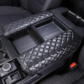 TOYCIDFG Center Console Armrest Cover Cushion Pad Compatible with Toyota Tundra Sequoia 2022-2025, Waterproof Cushion Pad Car Accessories (Black)