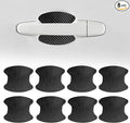 8PCS Car Door Handle Cup Scratch Protector, Car Door Handle Sticker, Scratch Auto Door Protective Film, Car Accessories Car Door Handle Protective Films Universal for Cars (Black, 8PCS)