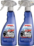 SONAX Wheel Cleaner Full Effect (230200) | Non-Acid Rim Cleaner | Color Changing Wheel-Cleaner-| Brake Dust-Cleaner-| Non-Acid Iron Remover-| (500 ml or 16.9 fl. oz.),(Pack of 2)